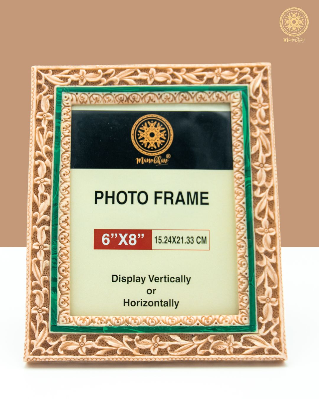 Handcrafted Resin Photo Frame Stand | Elegant French Ivory Design