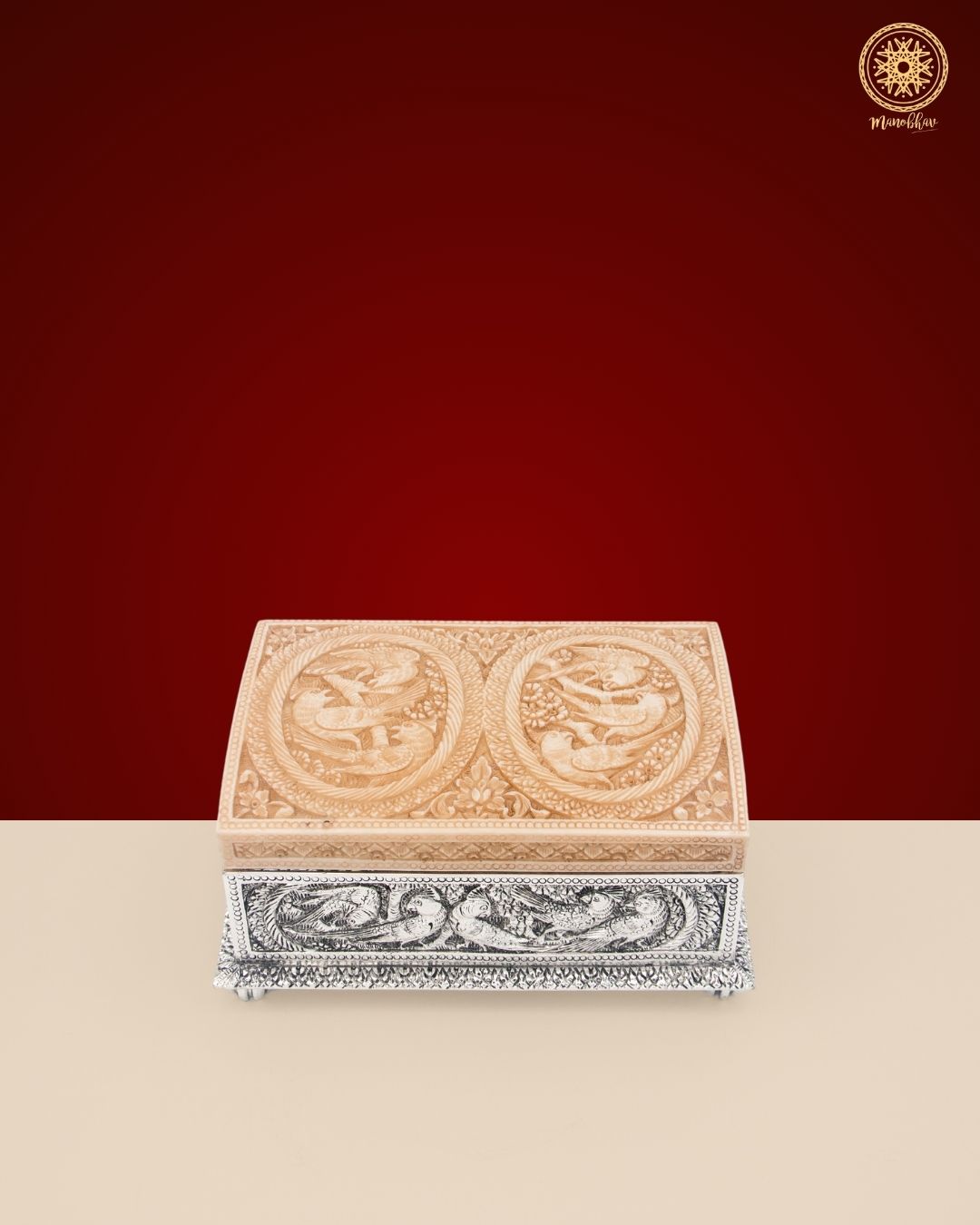 Unique Hand-Carved Jewelry Organizer Box | Keepsake Storage Gift for Women