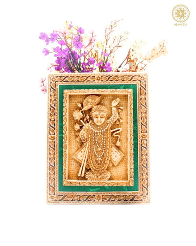Shrinath Ji Kunstrahmen zum Aufhängen an der Wand | Einzigartiges Dekor-Meisterwerk