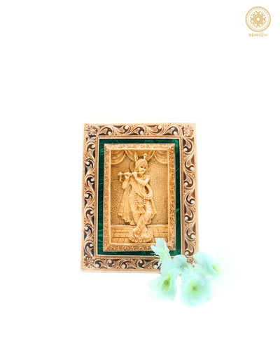 Handgefertigter Lord Krishna-Wandrahmen zum Aufhängen | Wandkunst-Dekor für Zuhause