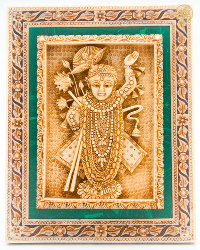 Shrinath Ji Kunstrahmen zum Aufhängen an der Wand | Einzigartiges Dekor-Meisterwerk