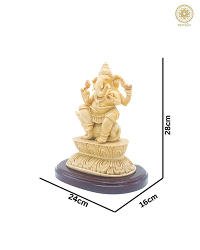 Ganesha-Statue aus Marmorstaub für die Tischdekoration