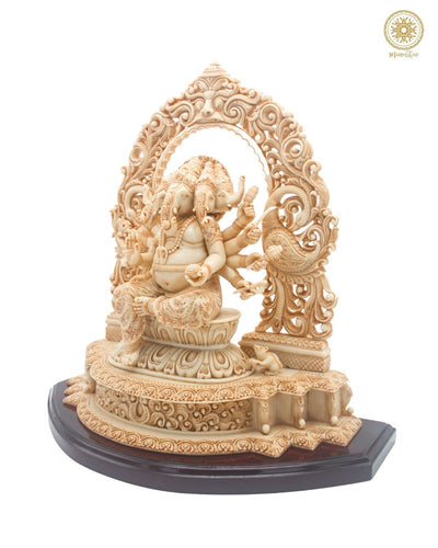 Panchmukhi Ganesha Figur | Handgefertigte Harzstatue