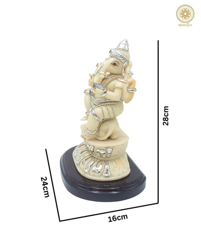 Handgefertigte Statue des Herrn Ganesha | Einzigartige Ganpati-Statue als Heimdekoration