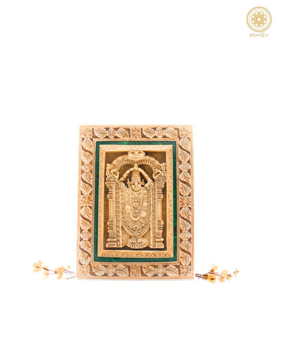 Handgeschnitzter Tirupati Balaji-Wandbehang | Perfektes Geschenk für jeden Anlass