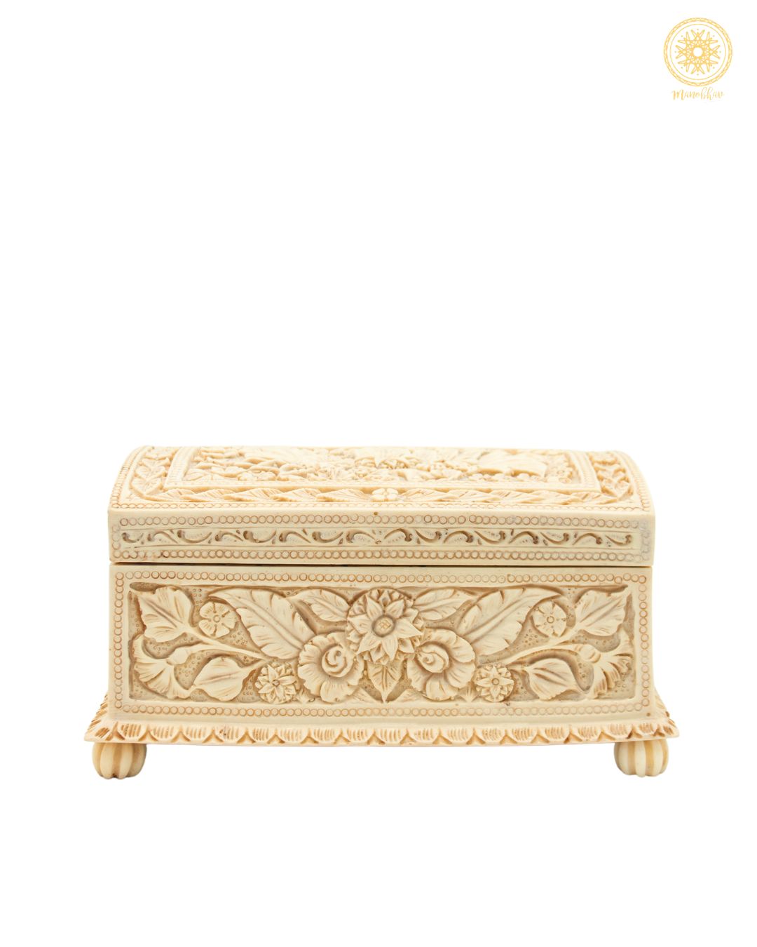 Handcrafted Marble Dust Jewelry Box | Resin Vanity Box