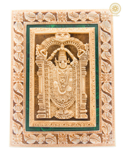 Handgeschnitzter Tirupati Balaji-Wandbehang | Perfektes Geschenk für jeden Anlass