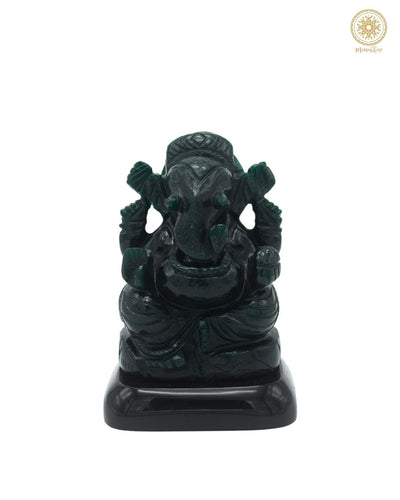 Natural Green Aventurine Lord Ganesha Idol | Handcrafted Statue