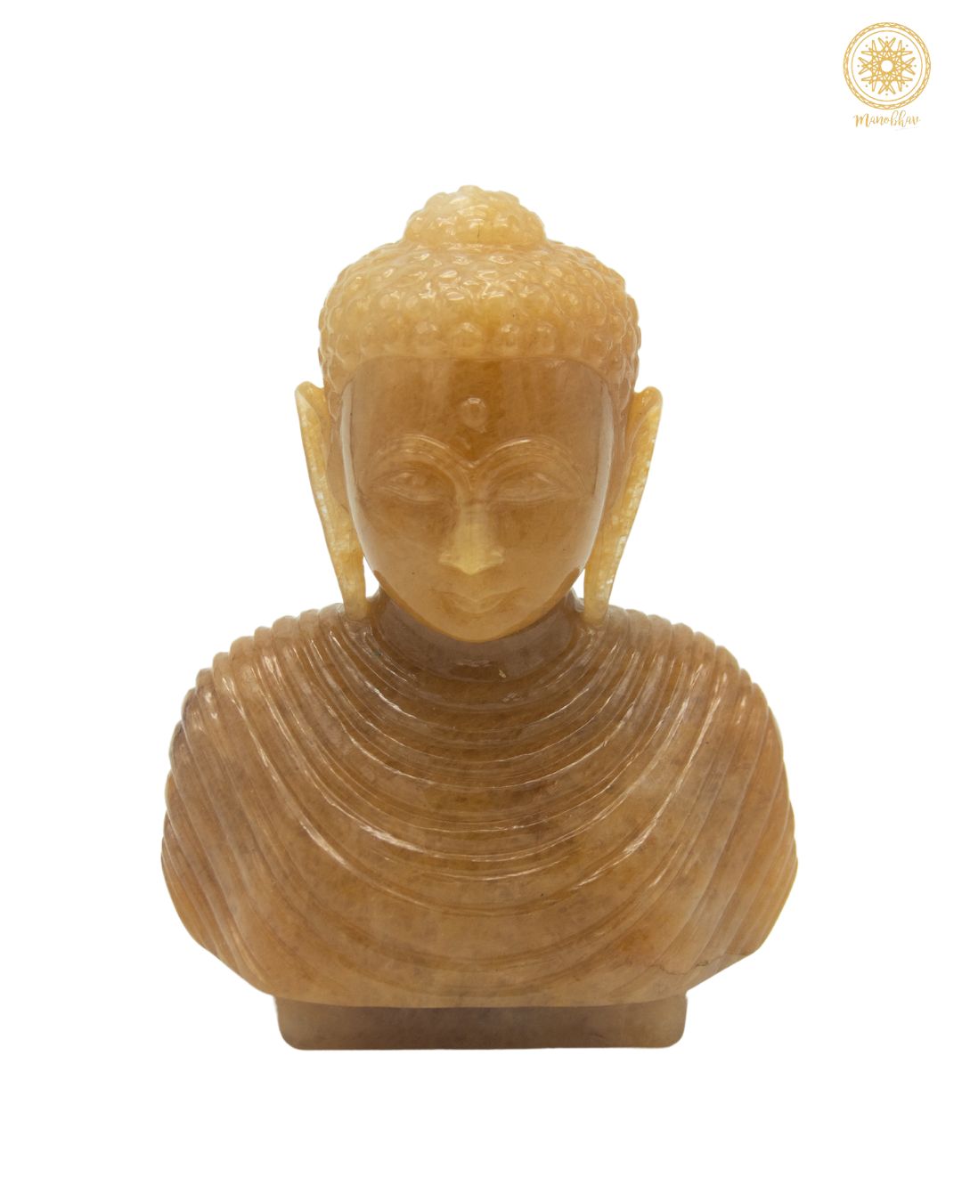 Natural Yellow Aventurine Buddha Statue | Handmade Decorative Sculpture