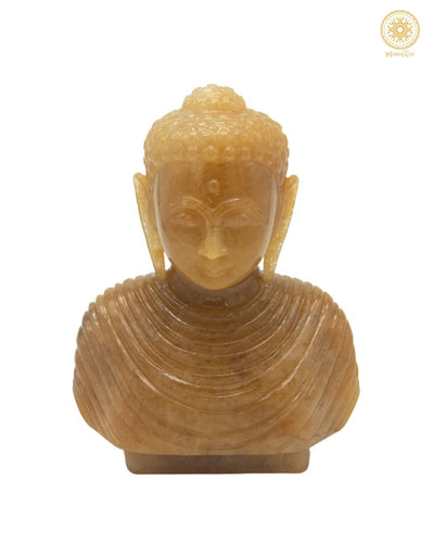 Natural Yellow Aventurine Buddha Statue | Handmade Decorative Sculpture