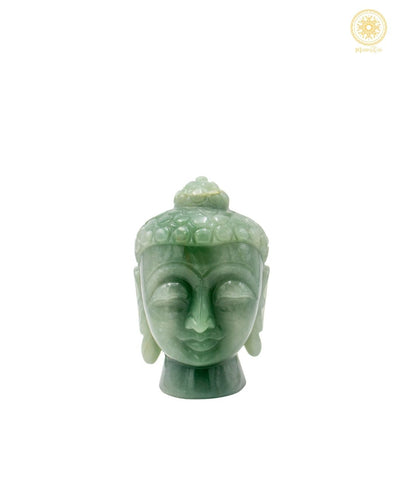 Green Aventurine Buddha Statue – Hand Carved Crystal Decor Piece for Peace