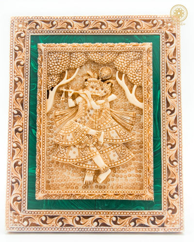 Exquisiter Radha Krishna-Wandrahmen zum Aufhängen | Wandkunst als Wohnzimmerdekoration