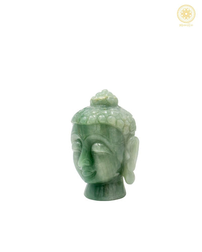 Grüner Aventurin Buddha Statue – Handgeschnitztes Kristall-Dekostück für Frieden