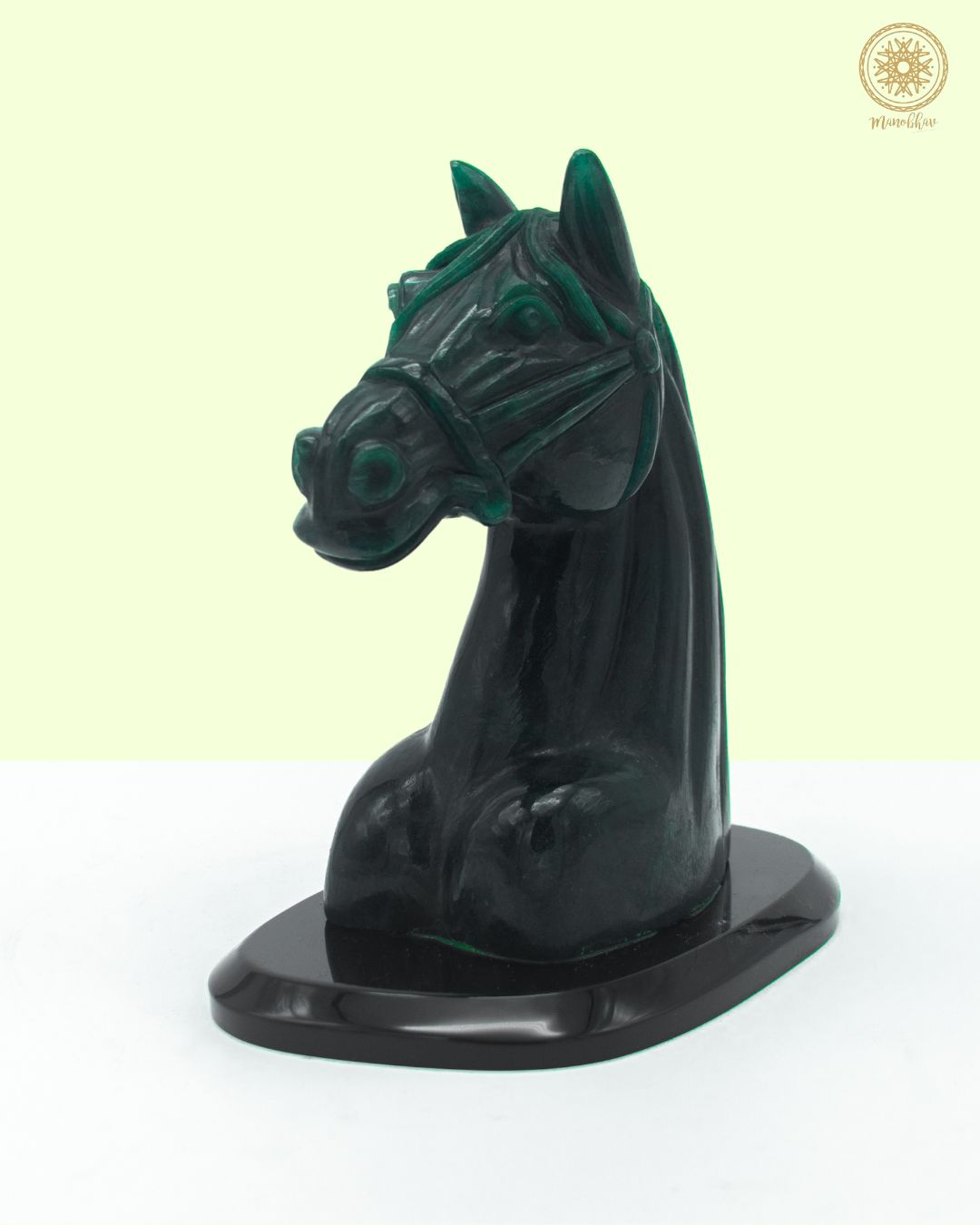 Handcrafted Green Aventurine Horse Statue | Gemstone Sculpture Figurine