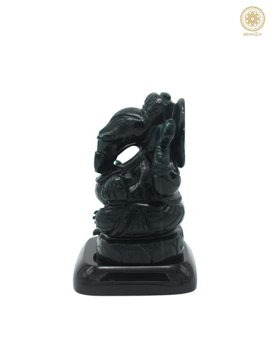 Natürliches grünes Aventurin-Idol von Lord Ganesha | Handgefertigte Statue 