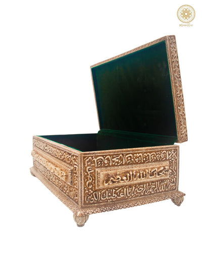 Exquisite handgefertigte Schmuckschatulle mit Malachit-Einlage zur Aufbewahrung und Organisation von Schmuck