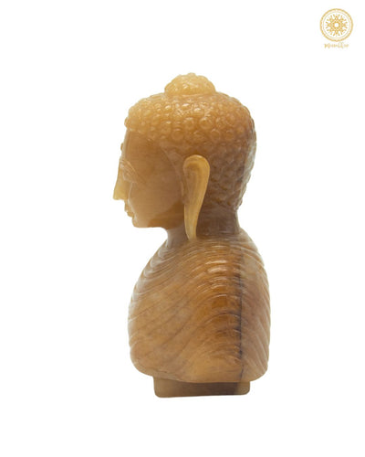 Natürliche gelbe Aventurin-Buddha-Statue | Handgefertigte dekorative Skulptur