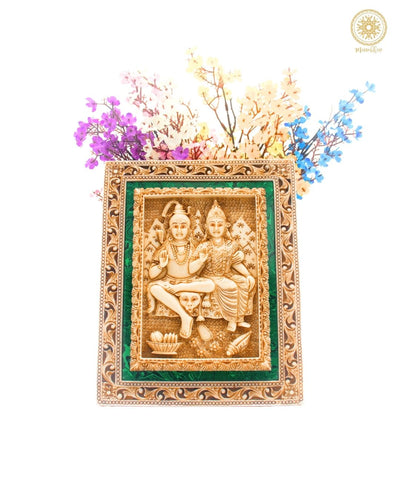 Shiva Parvati Home Decor Wandbehang Rahmen | Wandkunst für Gebetsraum &amp; Galerie