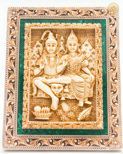 Shiva Parvati Home Decor Wandbehang Rahmen | Wandkunst für Gebetsraum &amp; Galerie