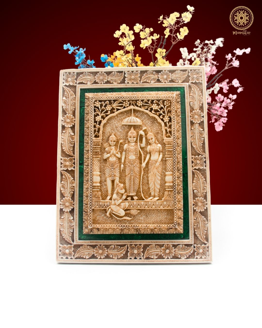 Hand Carved Ram Darbar Wall Hanging | Wall Decor for Home