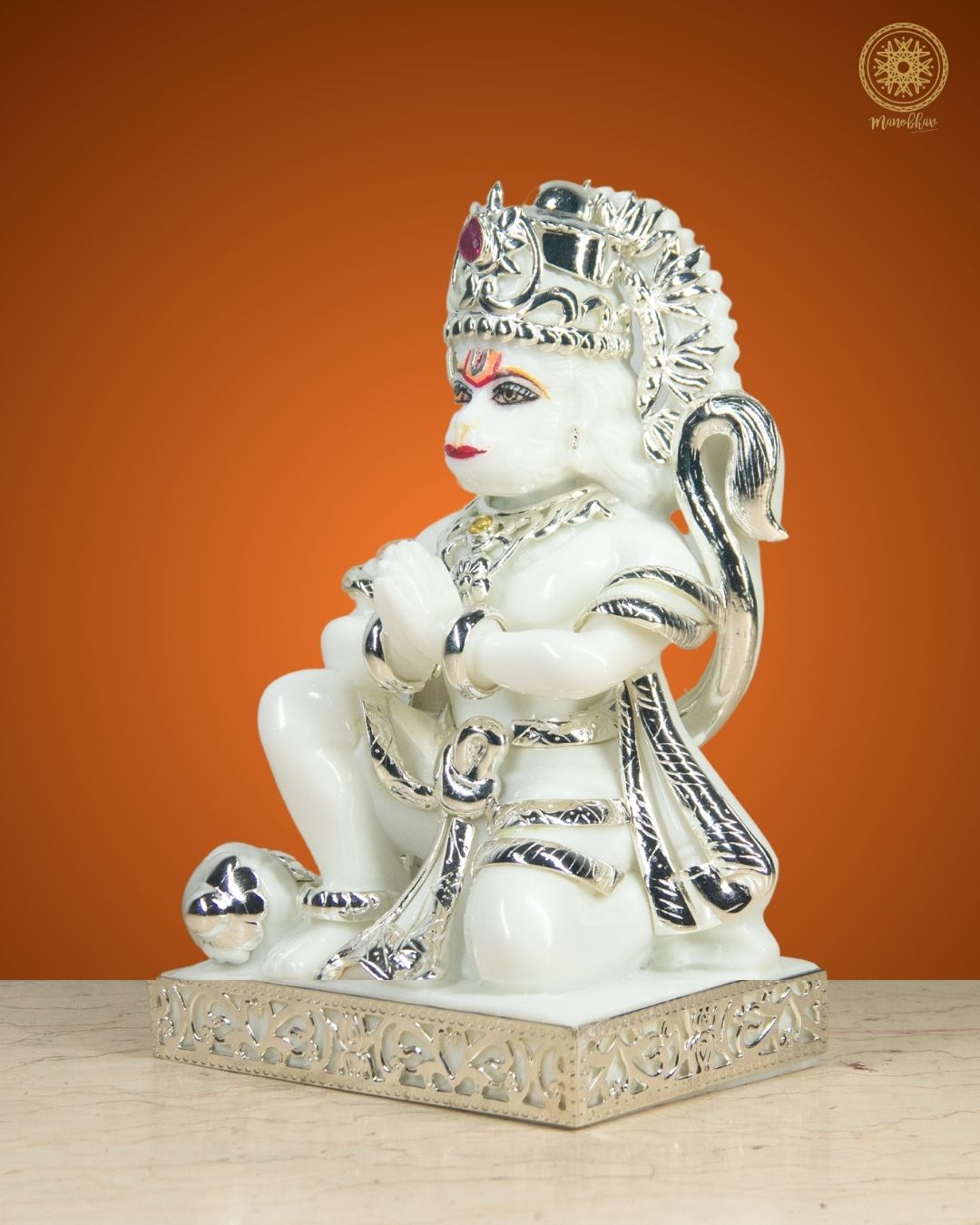 Beautiful Hand Carved Hanuman Ji Statue | Divine Lord Hanuman Idol for Home Decor