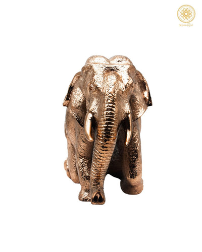 Prunkstück Elefant in Roségold | Handgefertigte Tischdekoration