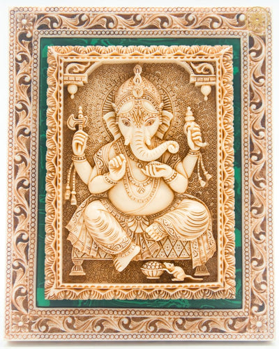 Handgefertigte Wanddekoration mit Lord Ganesha für Galerie und Heimdekoration
