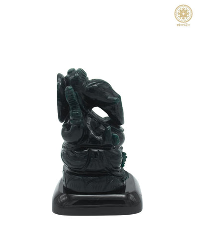 Natürliches grünes Aventurin-Idol von Lord Ganesha | Handgefertigte Statue 