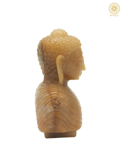 Natürliche gelbe Aventurin-Buddha-Statue | Handgefertigte dekorative Skulptur