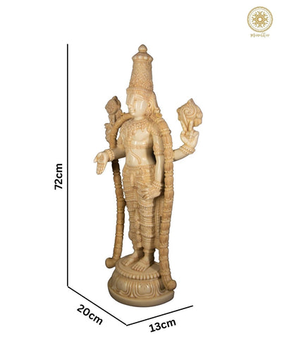Handgefertigte Harz-Lord Venkateshwara-Statue | Tirupati Balaji Skulptur