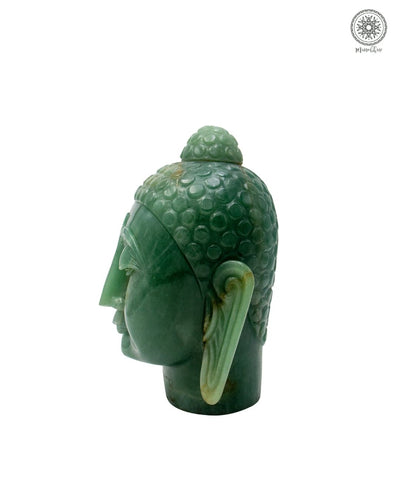 Grüner Aventurin Buddha-Kopf-Statue für Frieden und positive Energie