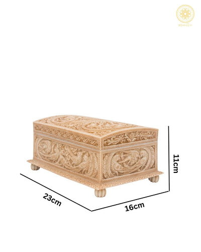 Handgeschnitzte Schmuck-Organizer-Box | Dekorative Schmuckaufbewahrungsbox