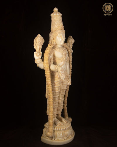 Handgefertigte Harz-Lord Venkateshwara-Statue | Tirupati Balaji Skulptur