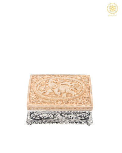 Luxurious Hand-Carved Jewelry Organizer | Vintage Storage Box for Keepsakes