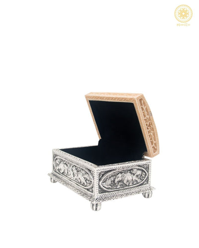 Luxuriöser handgeschnitzter Schmuck-Organizer | Vintage-Aufbewahrungsbox für Erinnerungsstücke