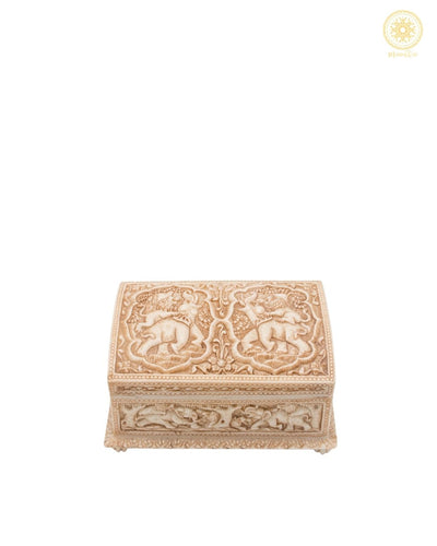 Beautifully Carved Jewelry Storage Chest | Elegant Casket Jewelry Box