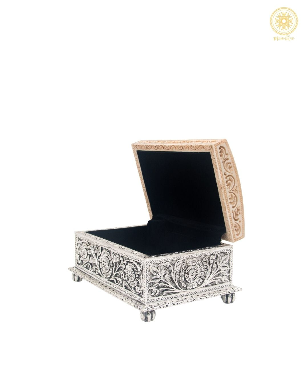 Hand-Carved Vintage Jewelry Organizer Box | Elegant Gift for special occasion