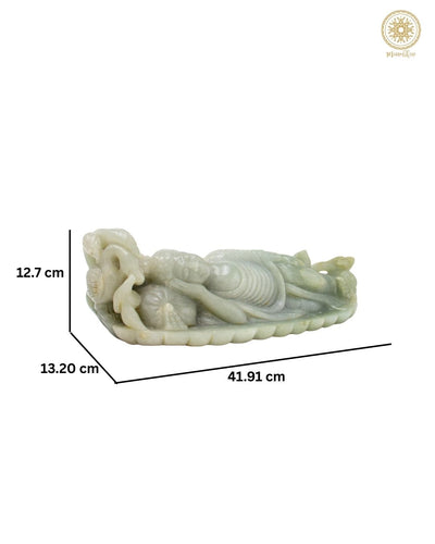 Schlafender Buddha aus Grünem Aventurin für Frieden und Entspannung